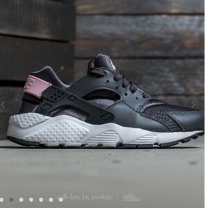 Nike Huarache Run SE Smoke Gray Pink Toddler Sneakers Shoes‎ 11C